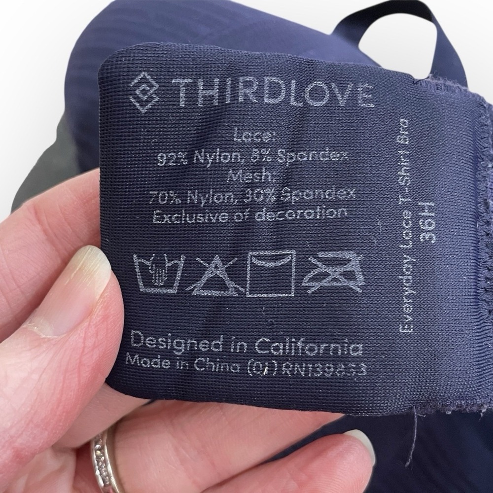 Thirdlove Memory Foam Everyday Lace T Shirt Bra 36H Wireless Adjustable Comfort - Picture 6 of 8